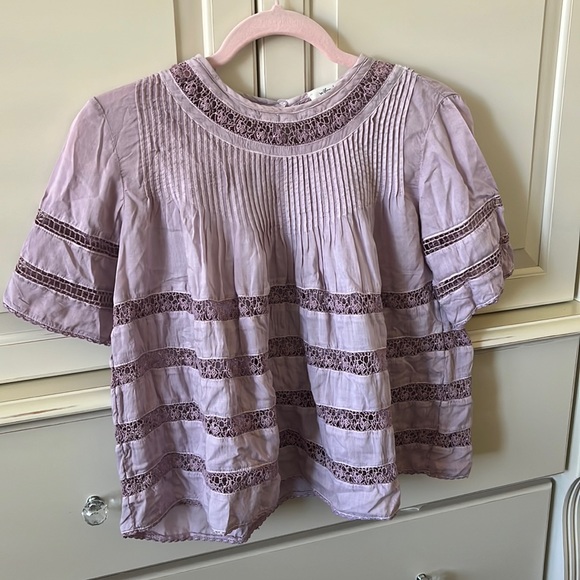 Wilfred Lace Detail Babydoll Top - Picture 1 of 4